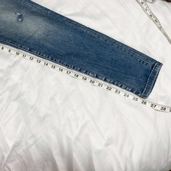 BANANA REPUBLIC Premium Denim Ripped Distressed Skinny Jeans, Size 26 - Picture 6 of 6